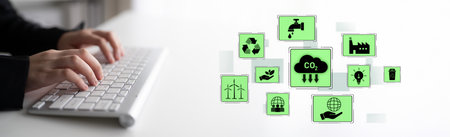 ESG concept integrates environmental, social, and governance practices to promote sustainability,...