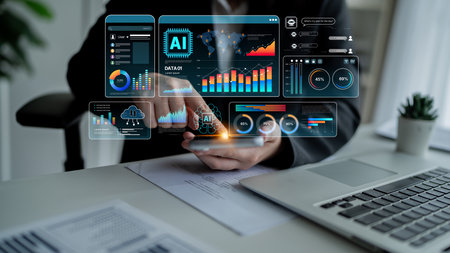 AI Assistant Brain Processor with LLM Technology, Big Data, Machine Learning, Generative AI for Business Support, Future Agentic AI Technology and Artificial Intelligence Prompt Engineering. Splineの写真素材