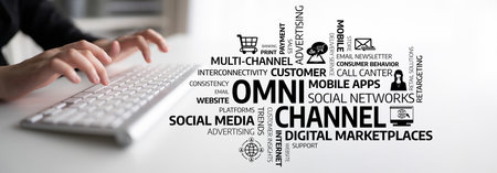 Explore effective digital marketing strategies focusing on omni-channel approaches. Enhance customer engagement across various platforms and optimize advertising for success. Tesselの写真素材