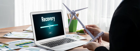 data backup restoration recovery restore data from cloud storage brisk and provide planned network reserve business dataの写真素材