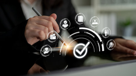 Quality assurance ensures product excellence with compliance checks, QA QC systems, and consistent control for trusted outcomes.の写真素材