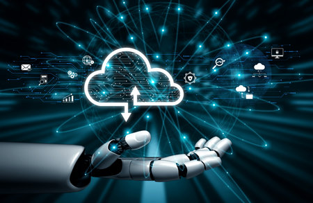 AI artificial intelligence optimizes cloud infrastructure with virtual assistants and intelligent...