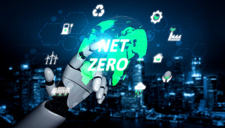 AI guides sustainability strategy with eco-intelligent tools and virtual assistants for achieving...