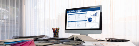 Business data dashboard provide business intelligence analytic for marketing strategy planning brisk...