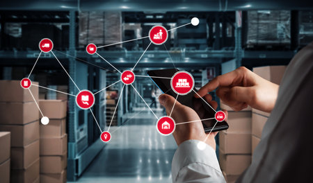Smart warehouse management system with innovative internet of things technology to identify package...
