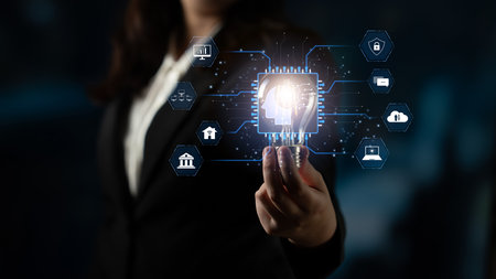 AI system integration connects AI, system, and integration across digital networks to enhance...