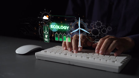 Sustainable business practices, green innovation, eco-friendly solutions, climate action, and...