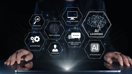 AI learning system involves deep learning, supervised machine learning, and natural language...