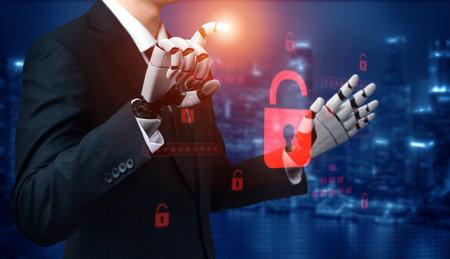 AI system identifies potential data vulnerabilities and alerts for breaches, improving proactive...