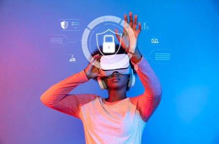 Explore the importance of cybersecurity in our digital lives. This image highlights how technology...