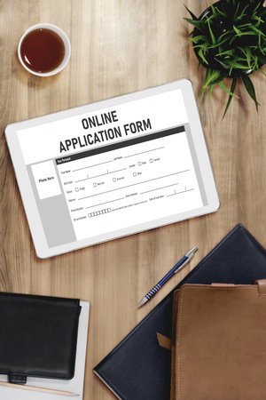 Online application form for modish registration on the internet website