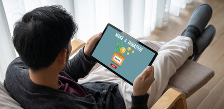 Online donation platform offer modish money sending system for people to transfer on the internet