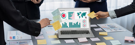 Business data dashboard provide brisk business intelligence analytic for marketing strategy planning