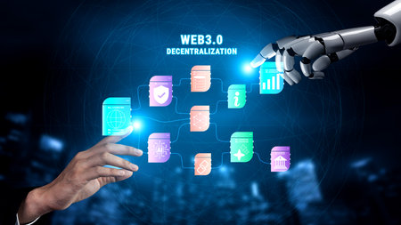 The role of AI in the Web 3.0 decentralization ecosystem. A flowchart showing AI connected with...