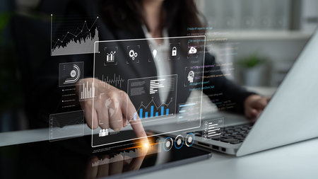 Data dashboard and analytics system supports business, analytics, and data insights through...