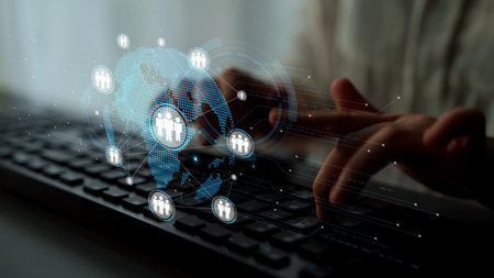 People networking, business connections, digital networking platforms, professional collaboration,...