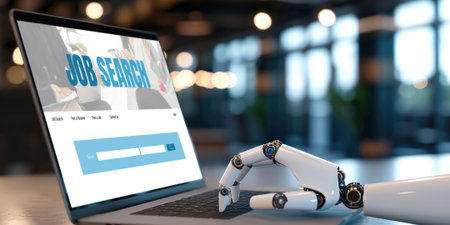 Online job search on brisk website for worker to search for job opportunities on the recruitment internet networkの素材