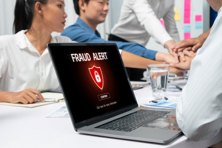 Cyber security software show alert of cyber attack for protection brisk. Danger from virus, phishing...