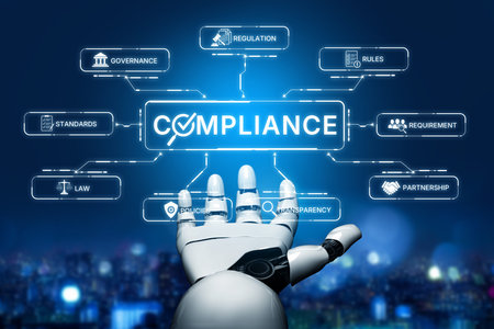 AI ensures compliance with automated policy checks, smart regulation systems, and intelligent...