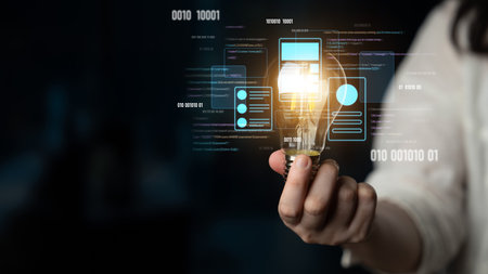 UI UX mockup showing application layout, structure, and code interface. UI design defines user flow,...