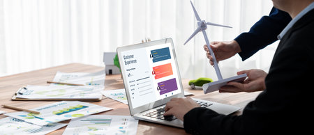 Customer experience and review analysis by brisk computer software for corporate business