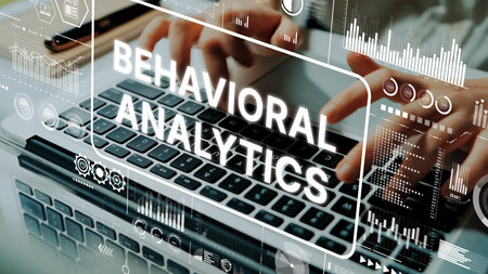 Data Analysis and Insights with Behavioral Analytics Concept in Digital Workspace. Asymptotic smart...