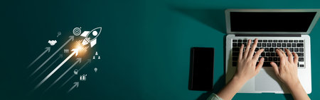 Startup business drives acceleration. business launch empowers growth, launch hits goal, launch...