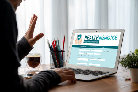 Health insurance web site modish registration system for easy form filling