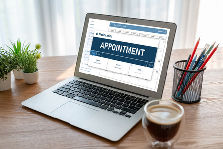 Online applointment booking calendar for modish regristration on the internet website