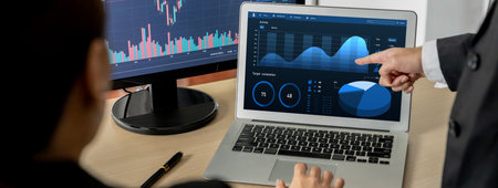 Business data dashboard provide brisk business intelligence analytic for marketing strategy planning