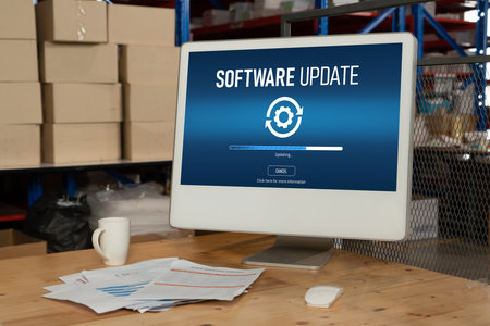 Software update on computer for modish version of device software upgrade