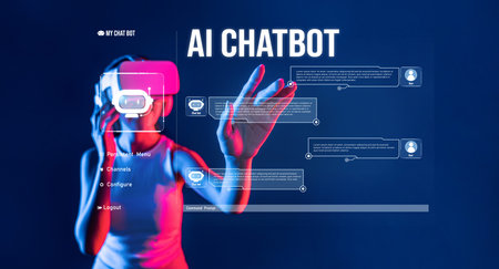 Experience the future of communication with a user engaging in a virtual environment featuring an...