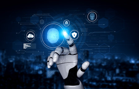AI enhances biometric identity authentication with fingerprint and facial recognition to ensure...