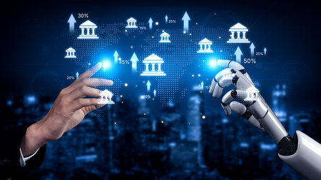 AI drives fintech innovation with smart assistants and banking tools to optimize online finance,...