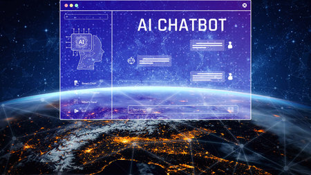 AI chatbot interface facilitates communication, chatbot, and AI interaction for automated user...