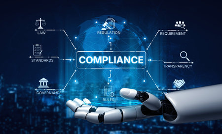 AI ensures compliance with automated policy checks, smart regulation systems, and intelligent...