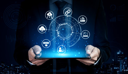 Cloud computing, cloud strategy, and cloud technology transforming digital infrastructure with...