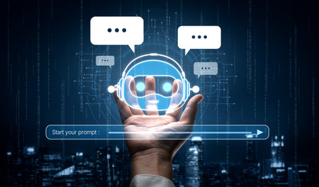 AI Virtual Assistant Artificial Intelligence Chatbot Controlled by Prompt Engineering for...