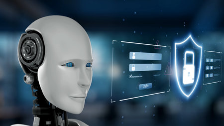AI strengthens cyber security with artificial intelligence threat detection, AI-based protection...