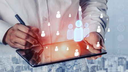 People networking, business connections, digital networking platforms, professional collaboration,...