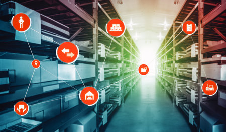 Smart warehouse management system with innovative internet of things technology to identify package...