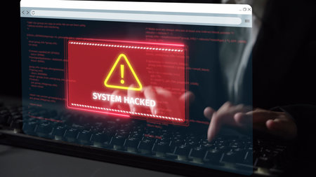 Cybersecurity defense and system protection from hackers, secure digital systems, cyberattack...