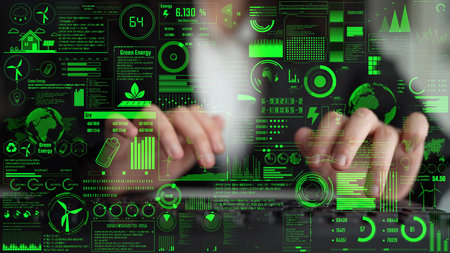 Sustainable business practices, green innovation, eco-friendly solutions, climate action, and long-term sustainability strategies supporting environmental goals and corporate responsibility. Thunkの写真素材