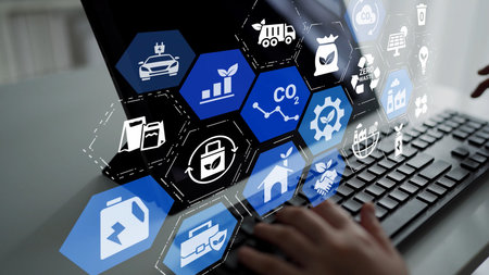 Sustainable business practices, green innovation, eco-friendly solutions, climate action, and...