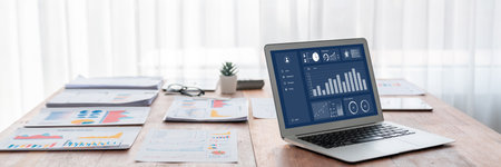 Business data dashboard provide brisk business intelligence analytic for marketing strategy planning
