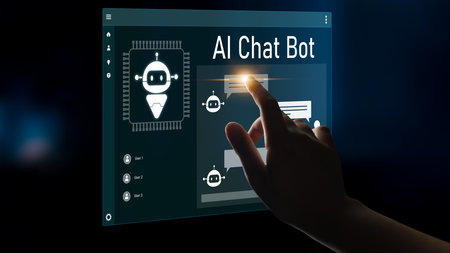 AI chatbot interface facilitates communication, chatbot, and AI interaction for automated user...