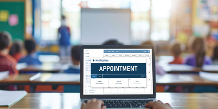 Online applointment booking calendar for brisk regristration on the internet websiteの素材