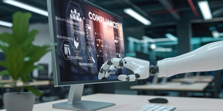 Compliance system for brisk online corporate business to meet quality standardの素材