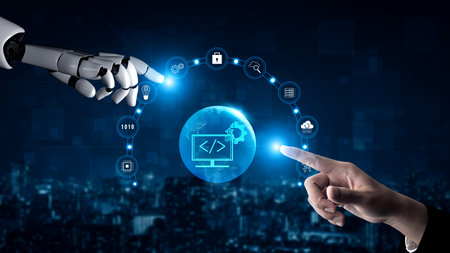 AI in global software development and coding. Empowering businesses with AI application development...