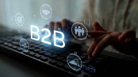 B2B strategy and technology transforming business-to-business operations, optimizing communication,...